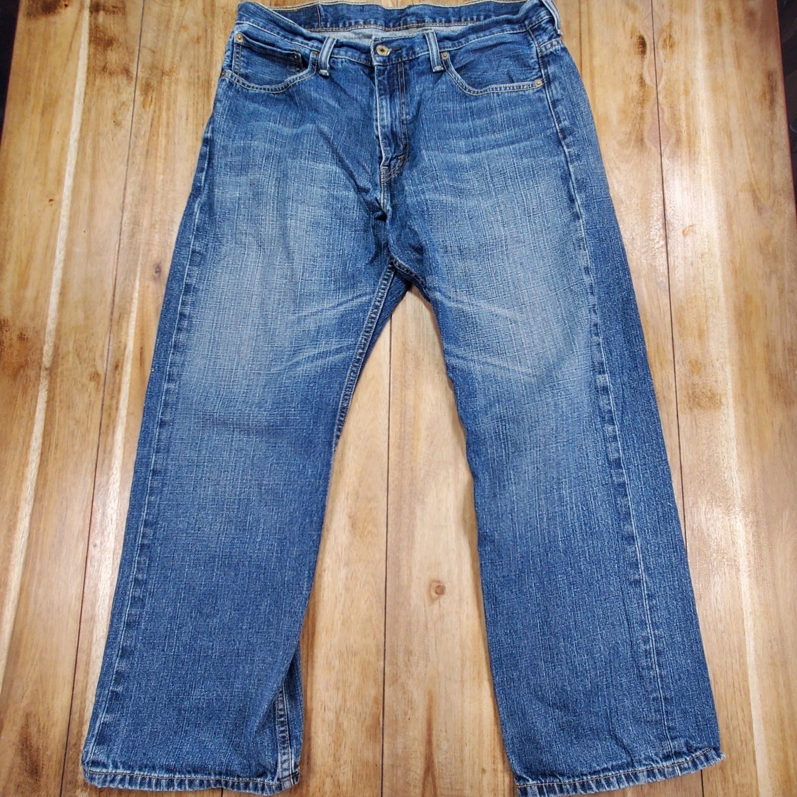 Levi’s 569 Loose Straight Jeans Mens 34×30 Blue Medium Wash Baggy Denim