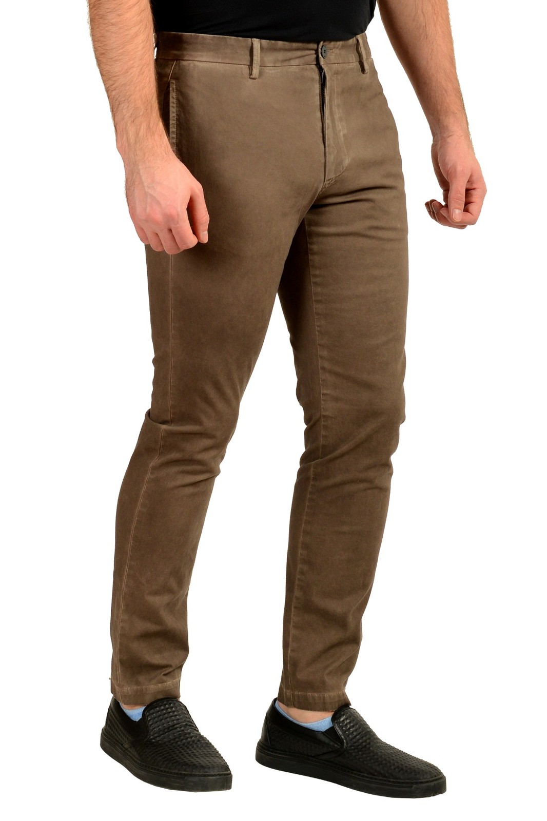 Hugo Boss Men’s “David204D” Gray Slim Fit Casual Pants US 32/32 IT 32/32