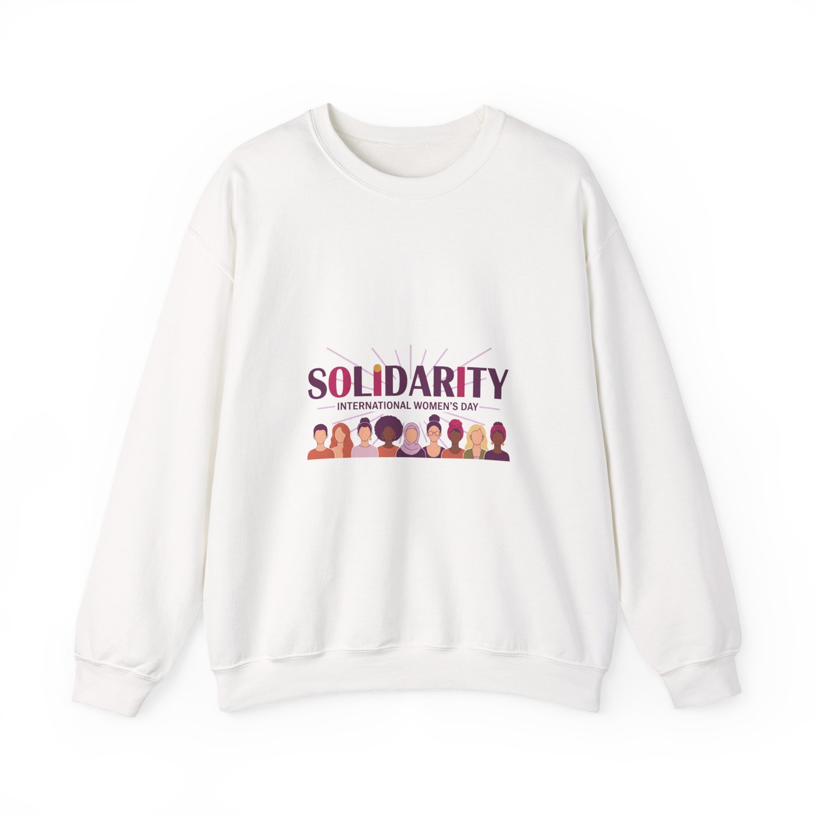 Solidarity IWD Typography Sweatshirt | Feminist Empowerment, Equality