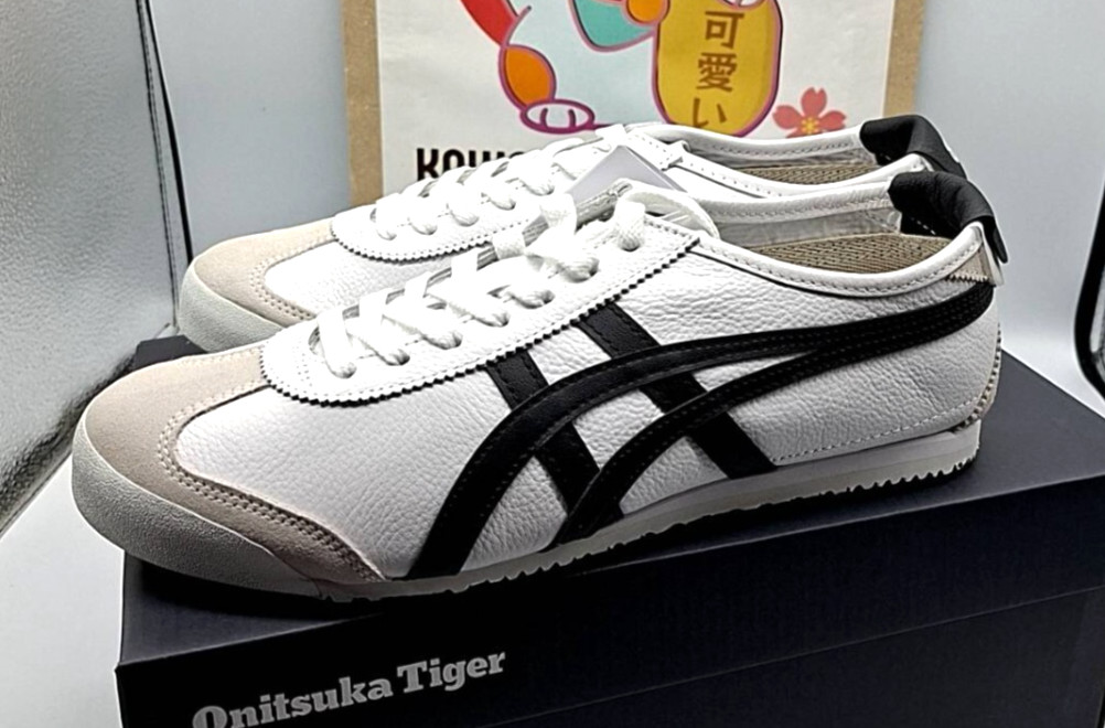Onitsuka Tiger MEXICO 66 WHITE / BLACK 1183A201 126 UNISEX NEW!! Japan F/S