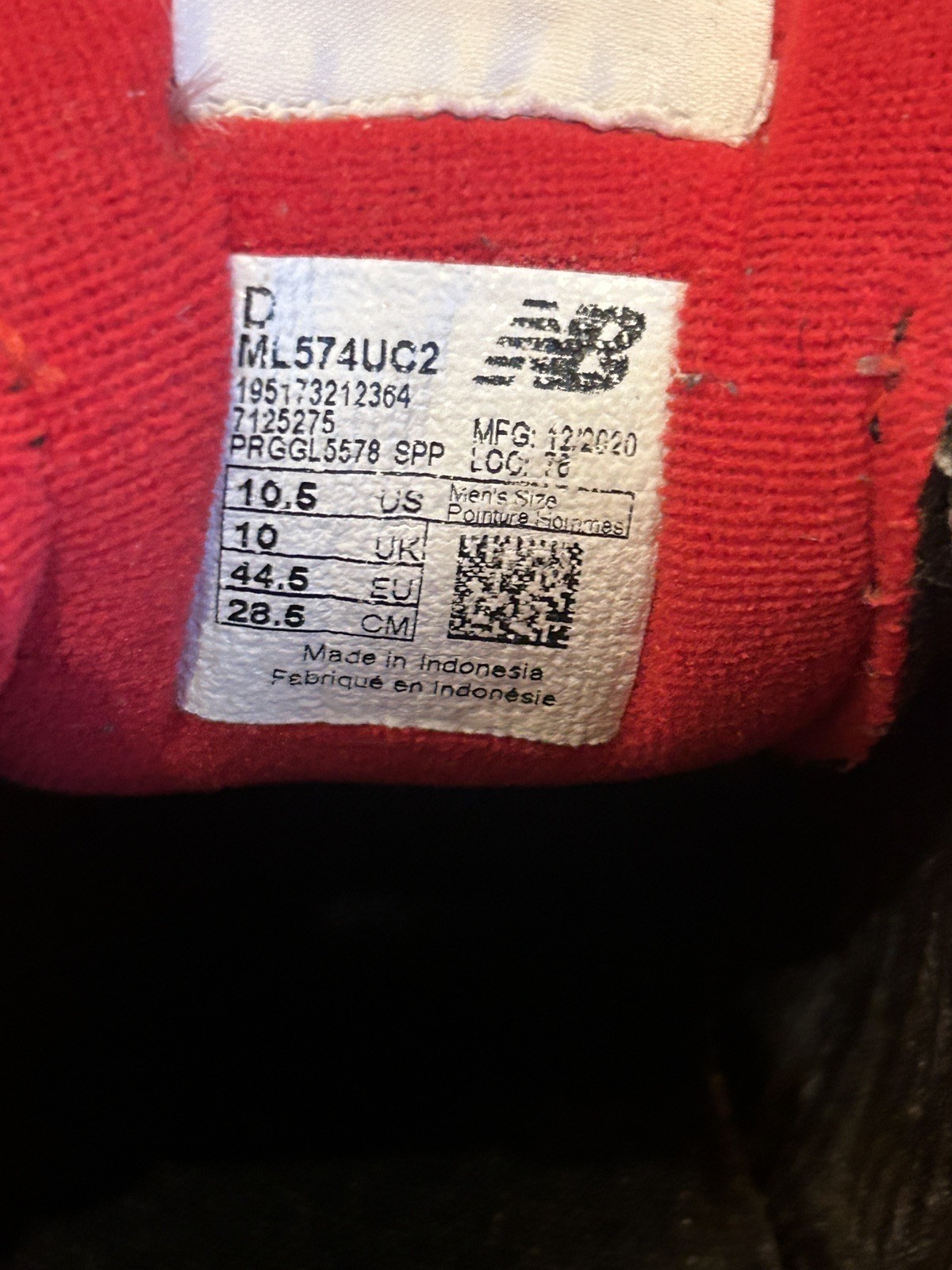 Size 10.5 – New Balance 574 Raptors