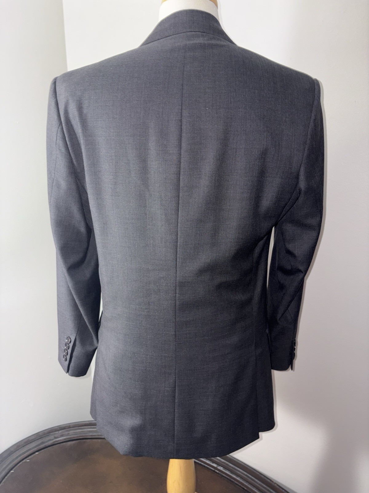 Paul Stuart CUSTOM Gray 2/3 Roll Suit 40R Wool Made In USA