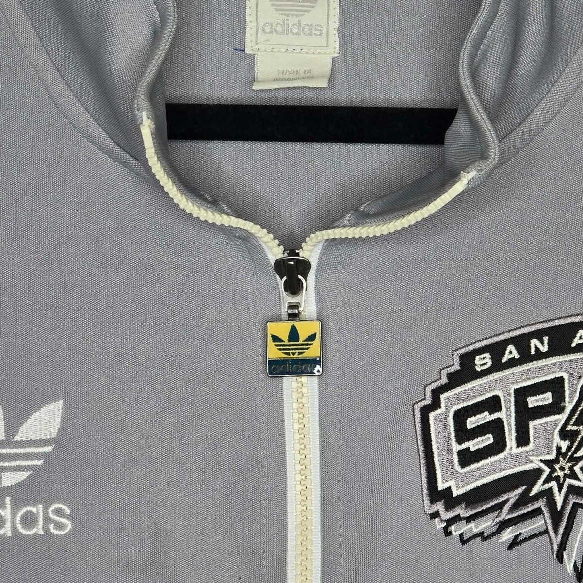 Adidas Originals San Antonio Spurs Court Series Track Jacket – Mens L Trefoil