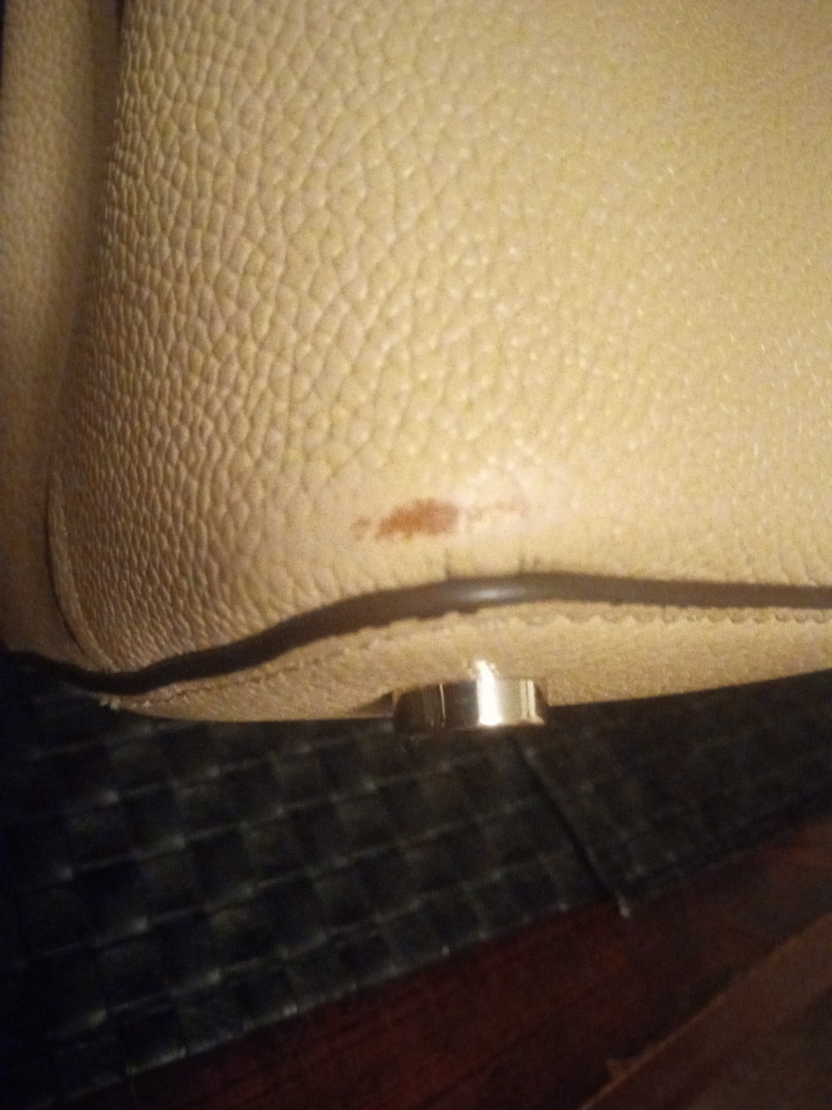 Kate Spade New York “Margaux” mid. Leather Convertible Satchel Light Fawn Color