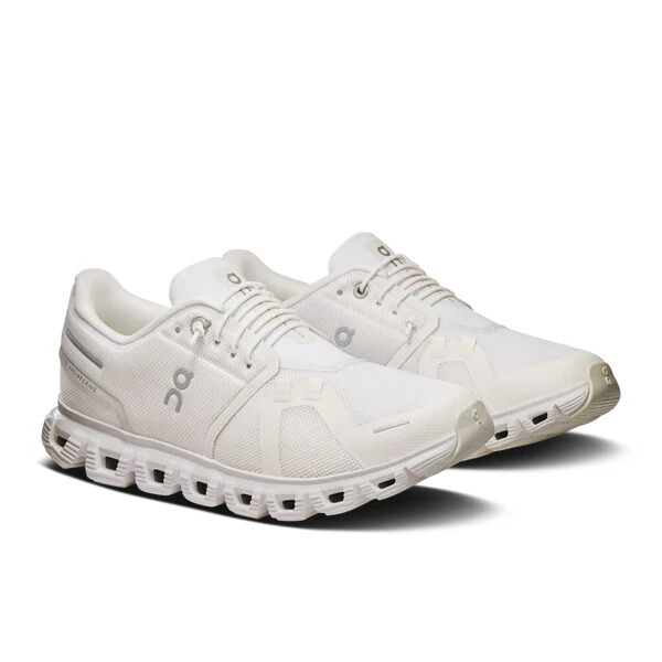 On Running Cloud 6 Womens All White Running Athletic Casual New