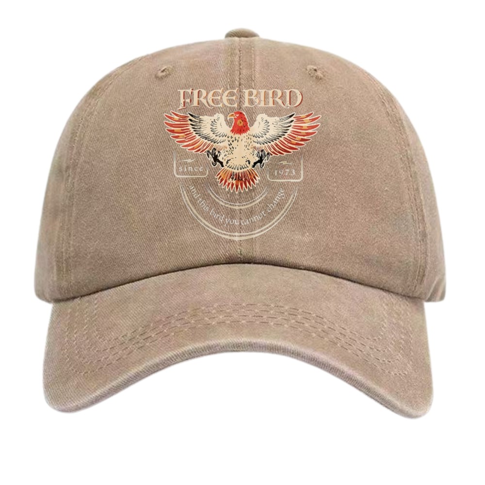 Retro “Free Bird” Eagle & Lyrics Baseball Cap
