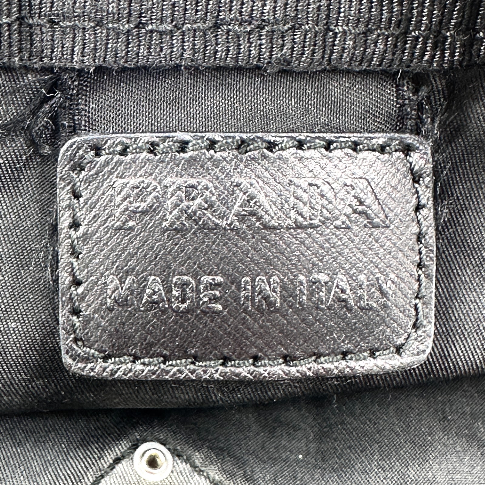 PRADA Cosmetic Pouch Nylon Black Authentic