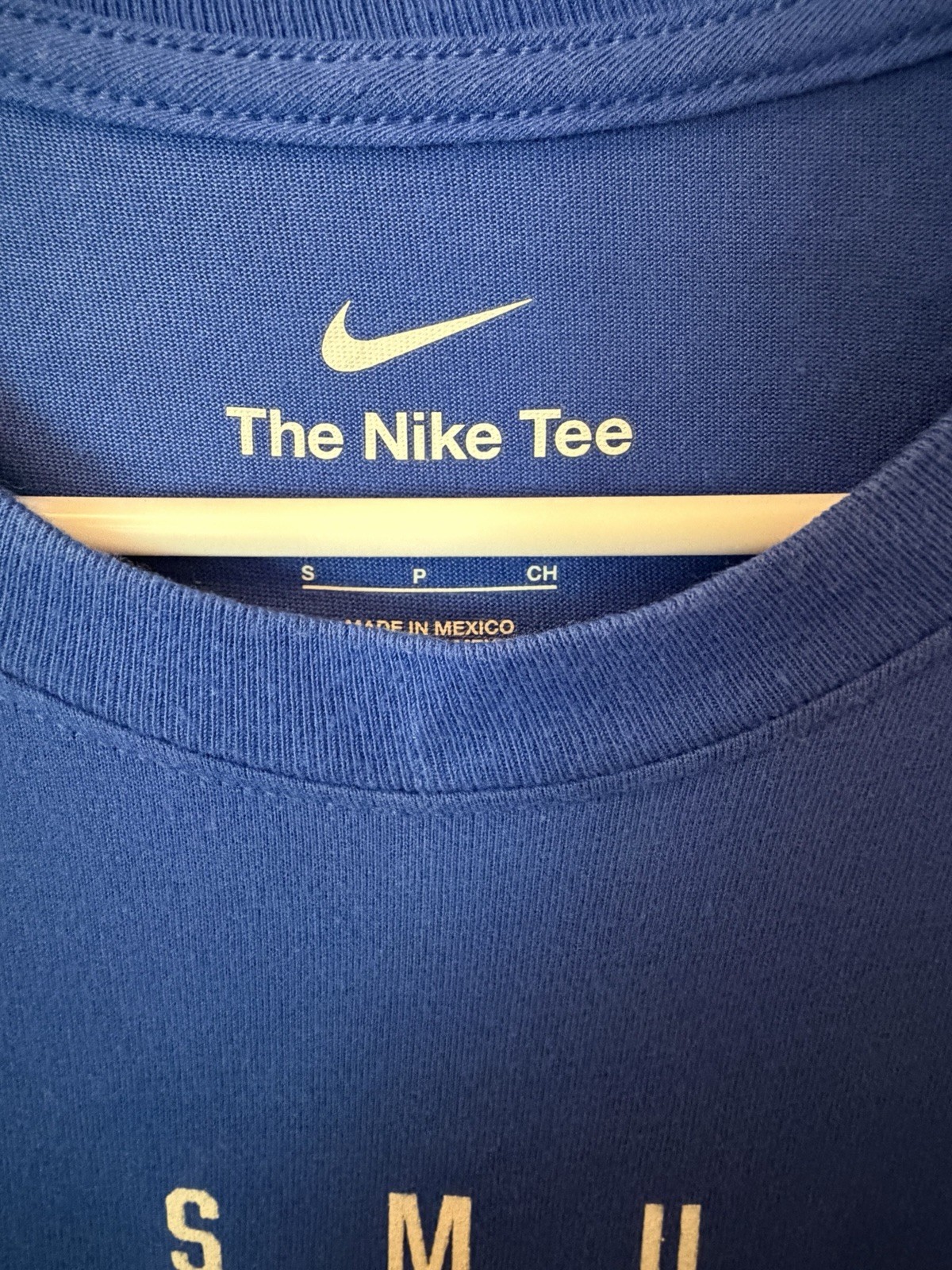 SMU Nike Men’s Short-Sleeve T-Shirt, Blue, Size Small (S)