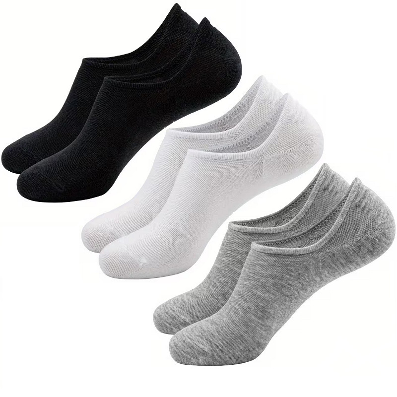 6× Men’s Summer No Show Socks Low Cut Anti-slid Casual Invisible Liner Socks USA