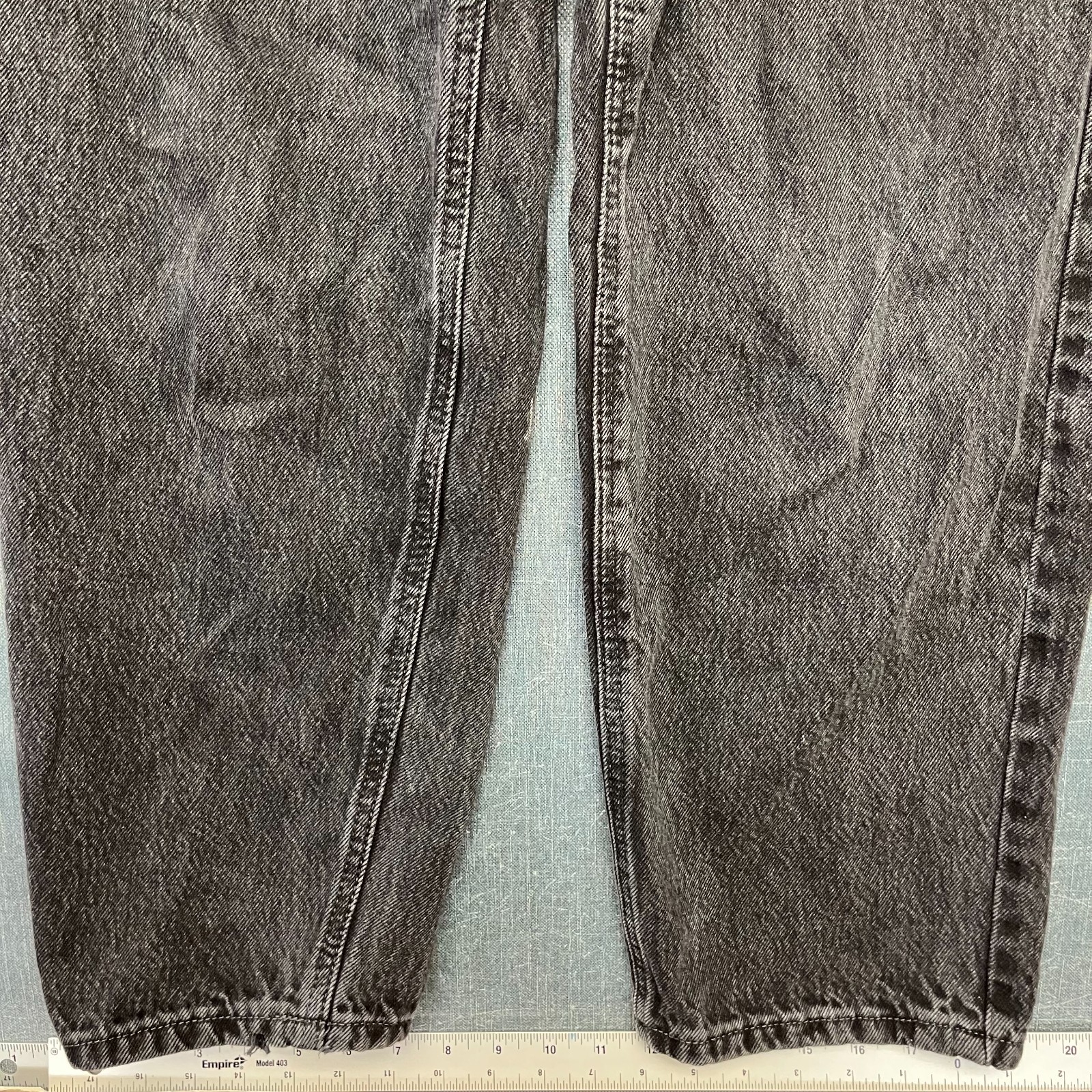 Empyre Men’s Jeans Size 27 Black Acid Wash Loose Fit Y2K Casual Distressed