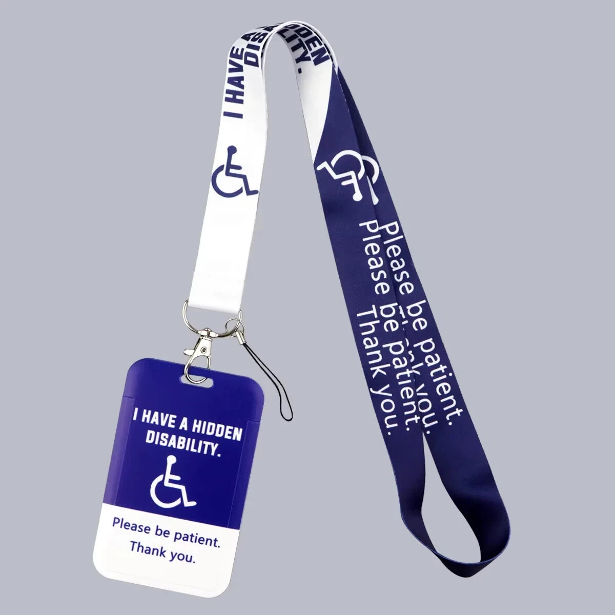 Disability Awareness Lanyard and Badge Holder USA