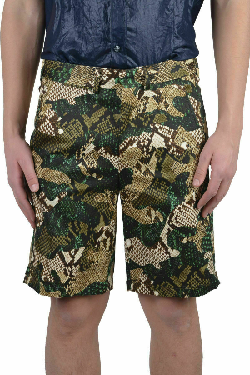 MSGM Men’s Multi-Color Flat Front Shorts US 28 30 32 34