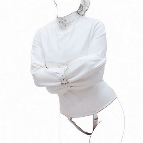 Straight Jacket Asylum Body Harness Armbinder Costume Straitjacket Clubwear US