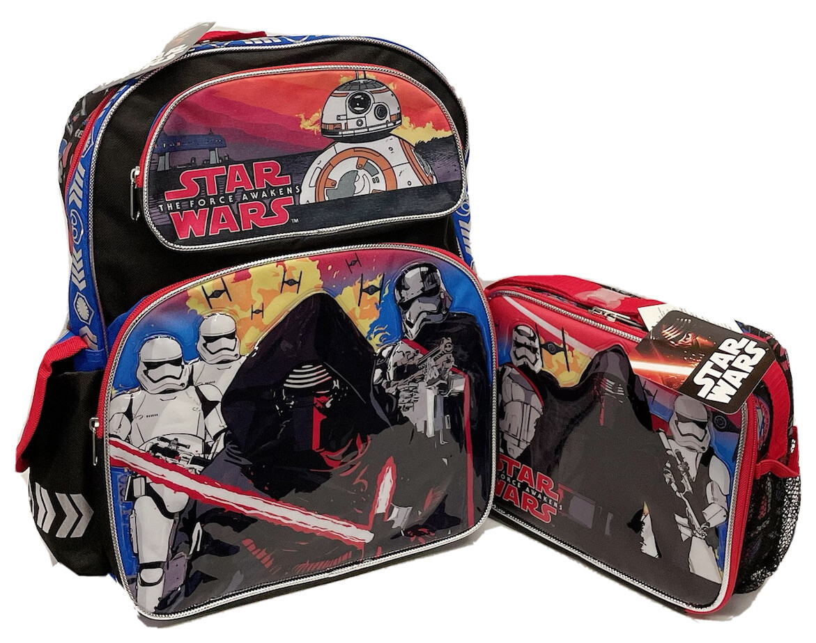 Disney Star Wars Darth Vader 16″ Backpack and matching Lunchbox (Brand New)