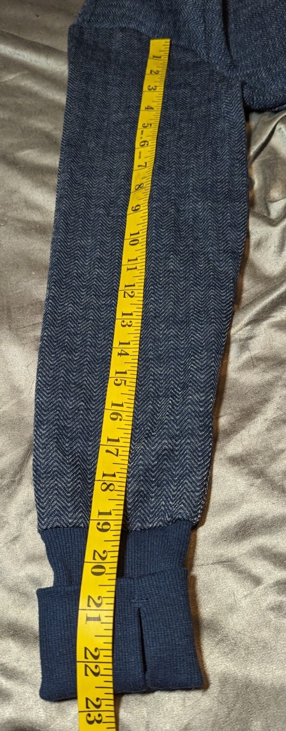AVIA Blue Sweatshirt HERRINGBONE Pullover THUMB HOLES Athletic Size Small NWT