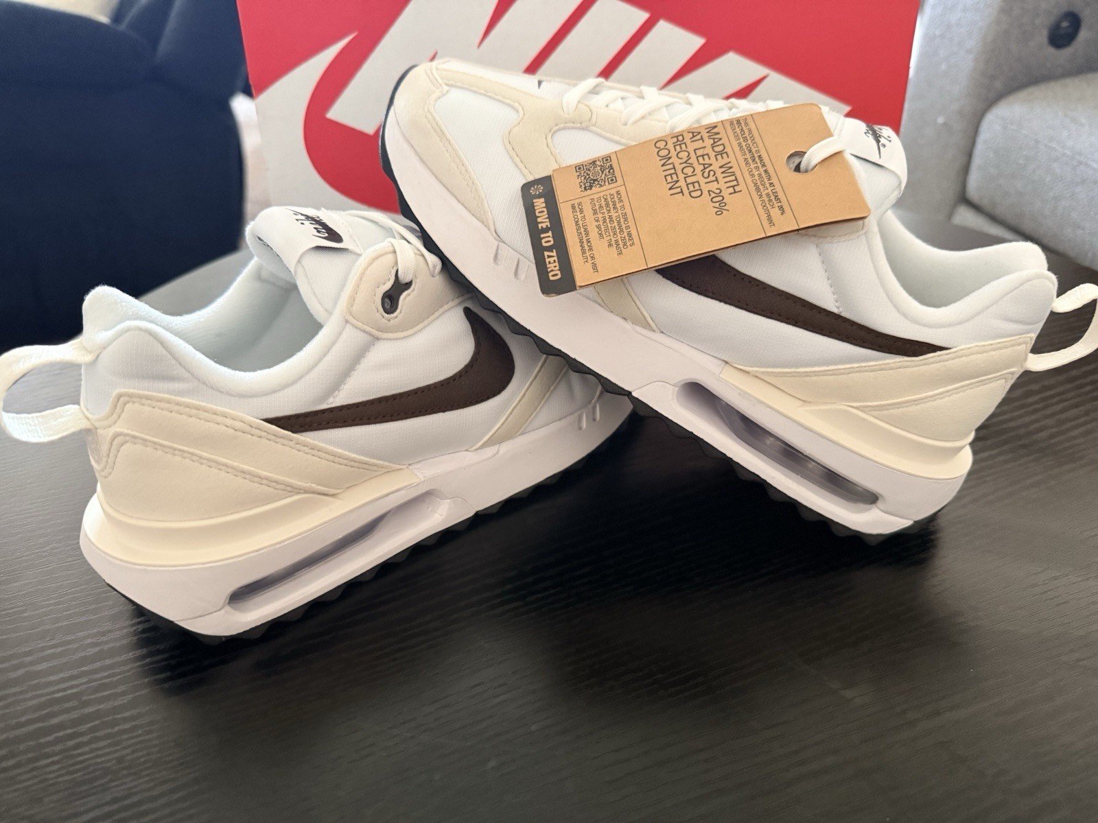 Size W8 Nike Air Max (Dawn) White/Baroque/Phantom