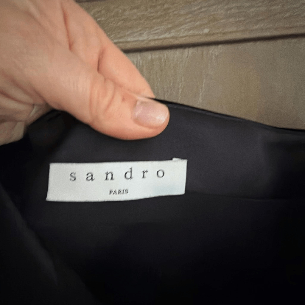 Sandro Velvet Dress Navy size 3