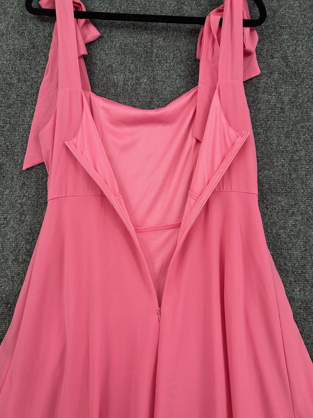 Bright Pink Barbiecore Flared Slit A-Line Midi Dress Womens Size Medium