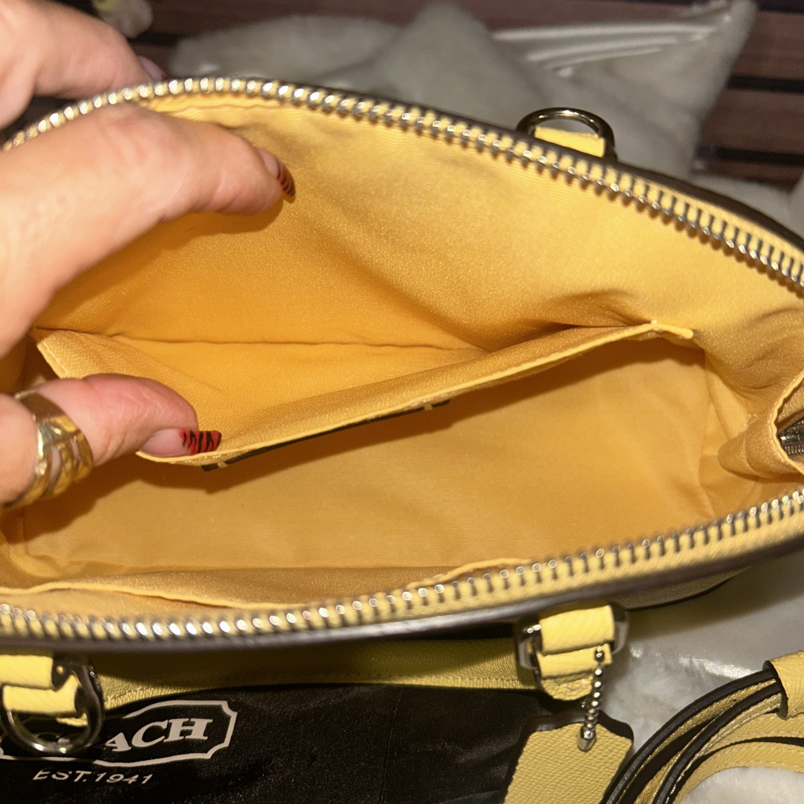 Coach 27591 Crossgrain Mini Sierra Satchel And Matching Wallet And Dust Bag