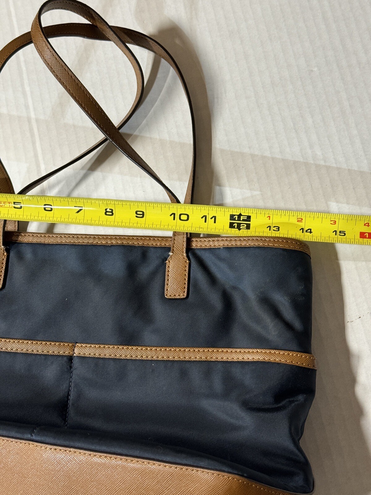 Michael Kors Purse Navy Kempton Tote Bag See Some Damage And Wear In Pictures