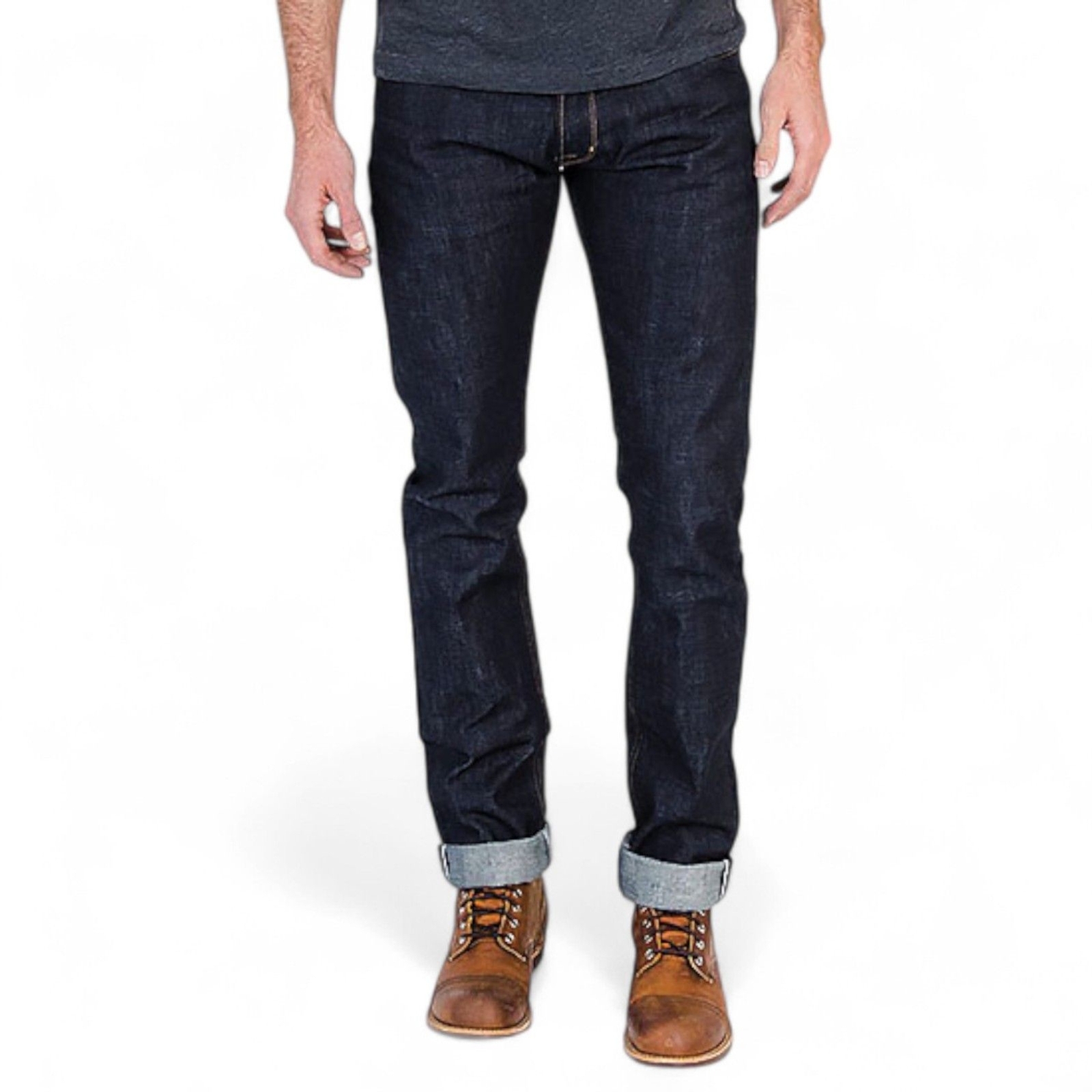 Tobacco Motorwear Men’s Selvedge Protective Motorcycle Riding Jeans Indigo 42×34