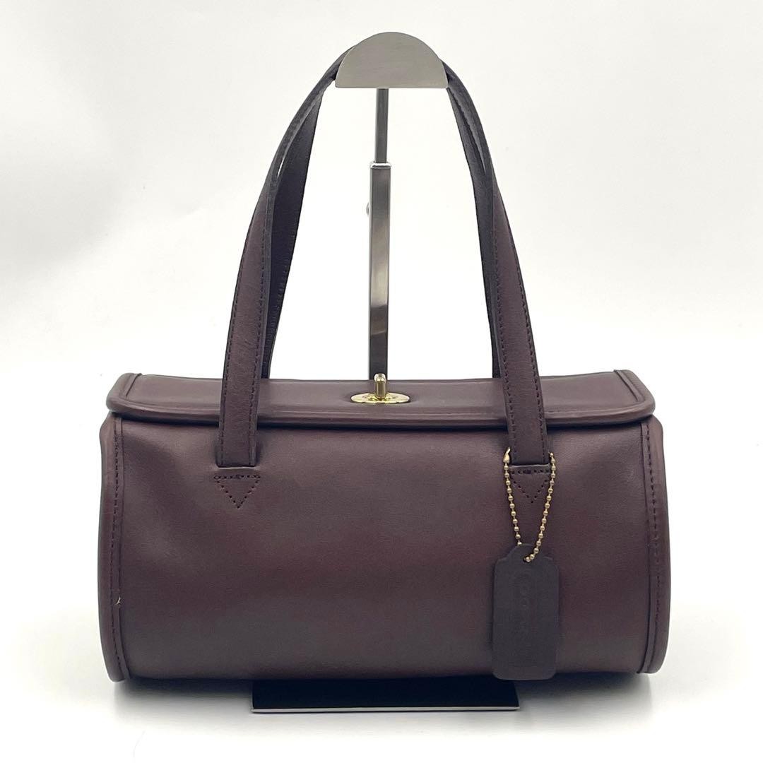 Excellent Condition Old Coach Handbag 2-way Shoulder Bag Turnlock 9045