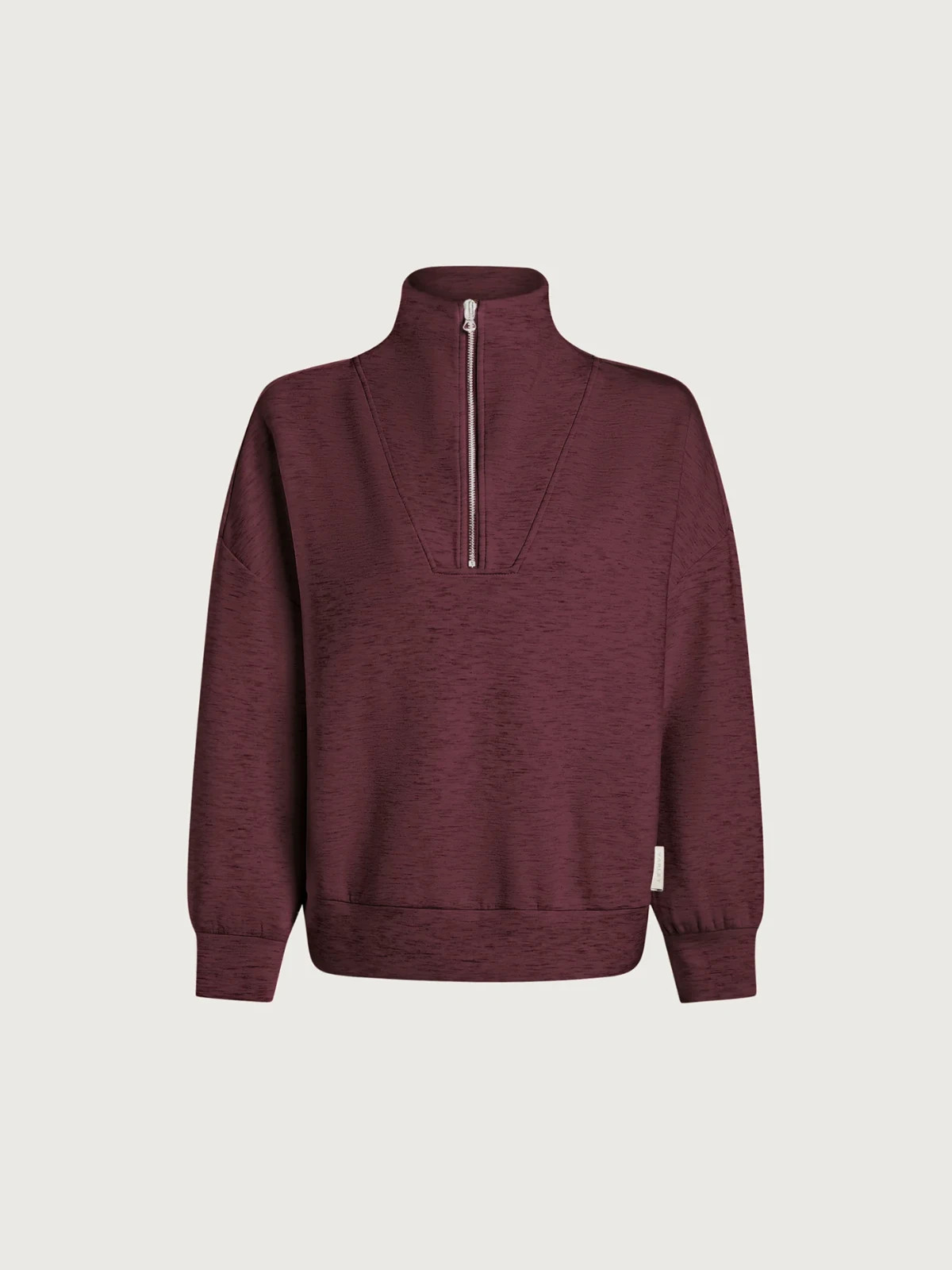 Varley Hawley Half-Zip Sweat in Sassafras Marl, Size Medium