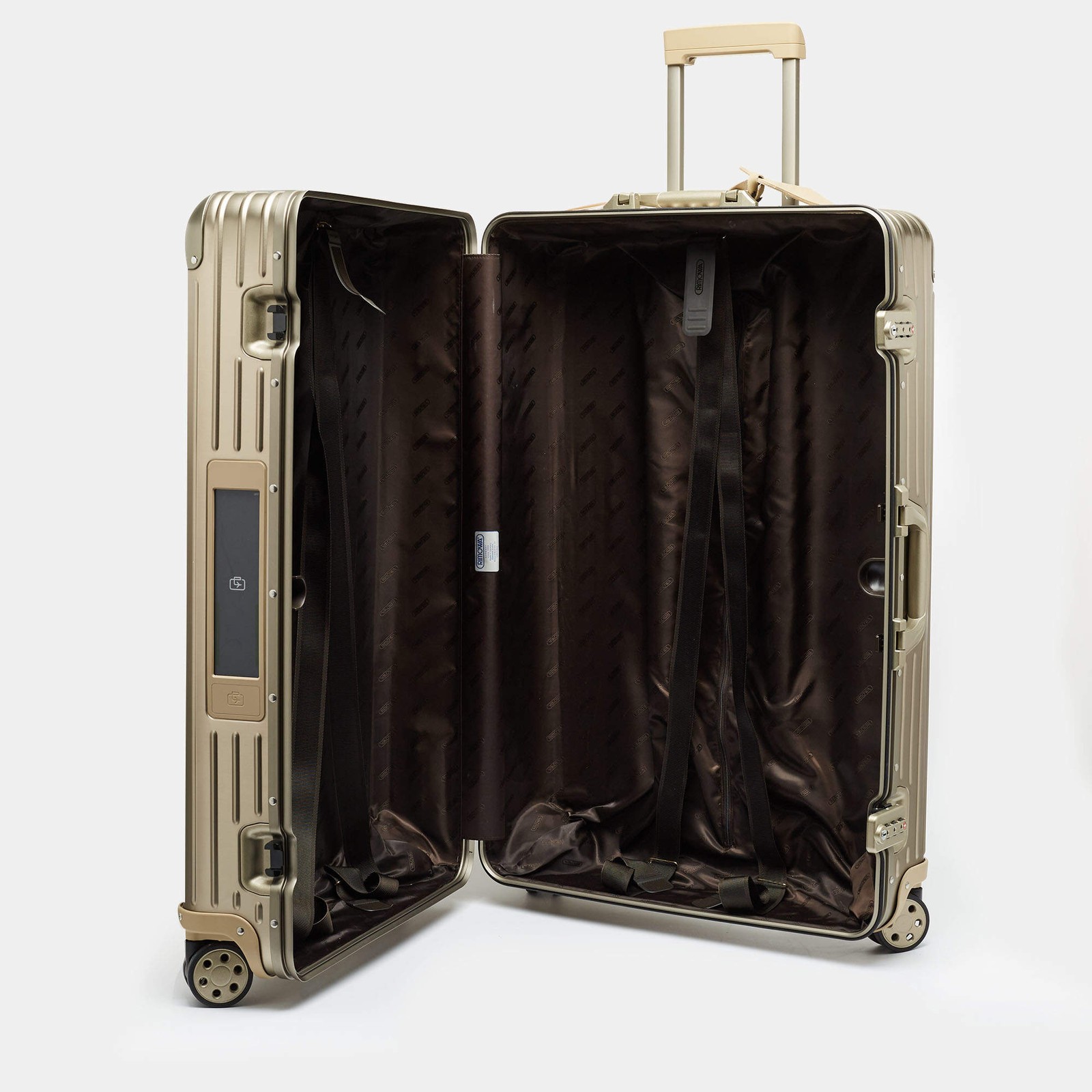 Rimowa ETag Large Topas Titanium Aluminium 4 Wheeled CheckIn Luggage