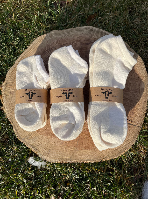 Organic Cotton Ankle Socks- 3 pack