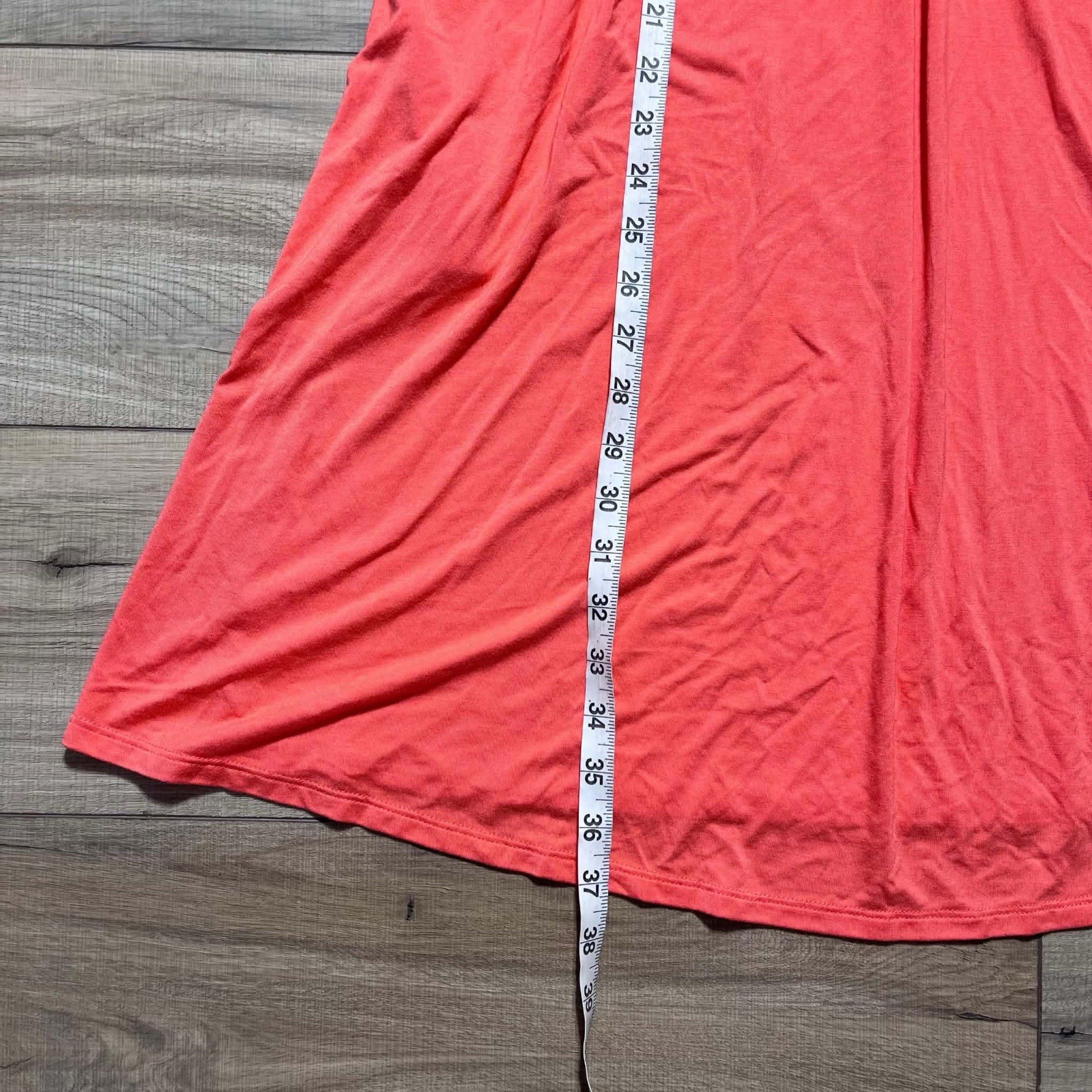 SOMA Womens Soft Jersey Caftan Padded Short Bra Dress Size XS Vivid Coral