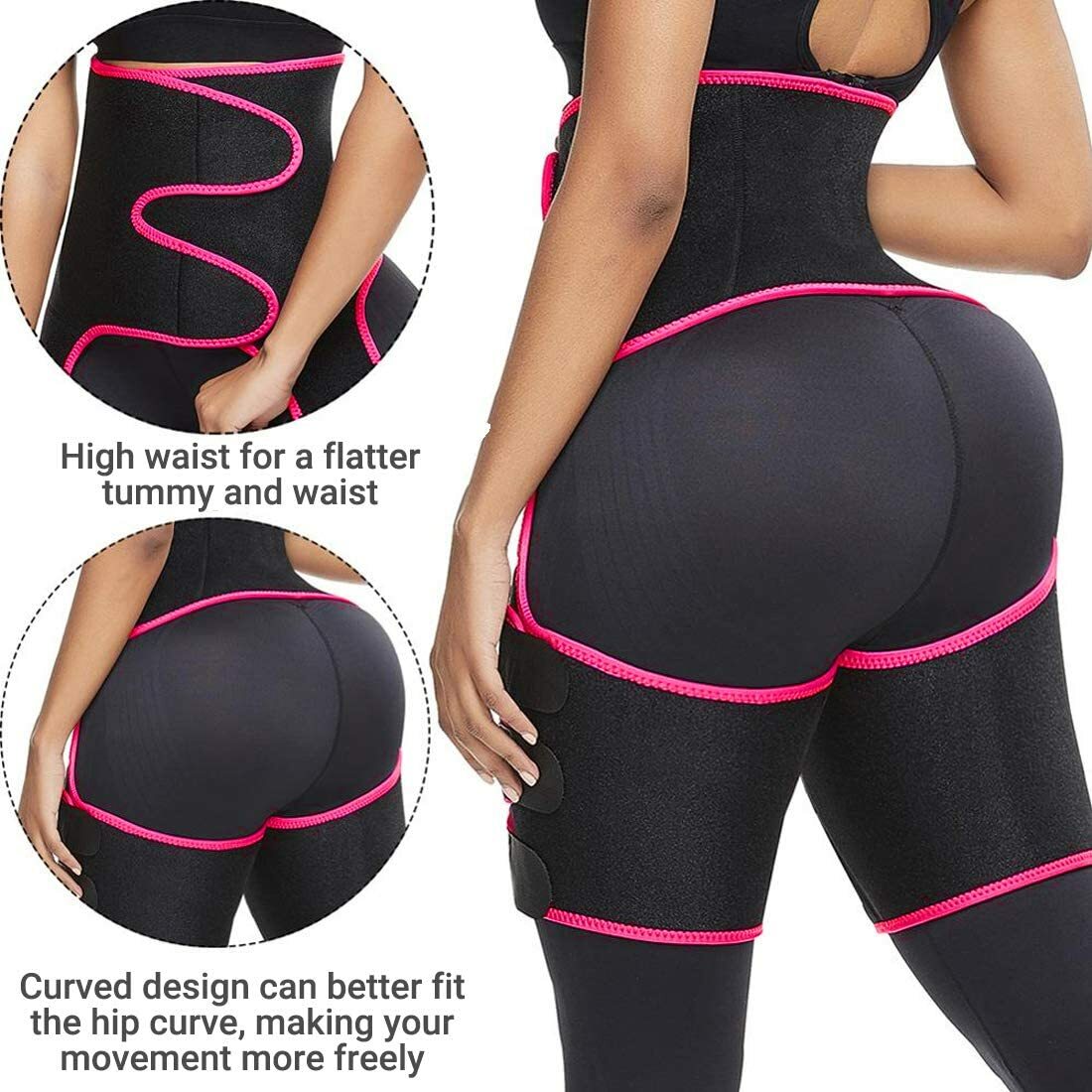 High Waist Thigh Body Shaper Trimmers Trainer Butt Lifter Slimming Burn Belt US