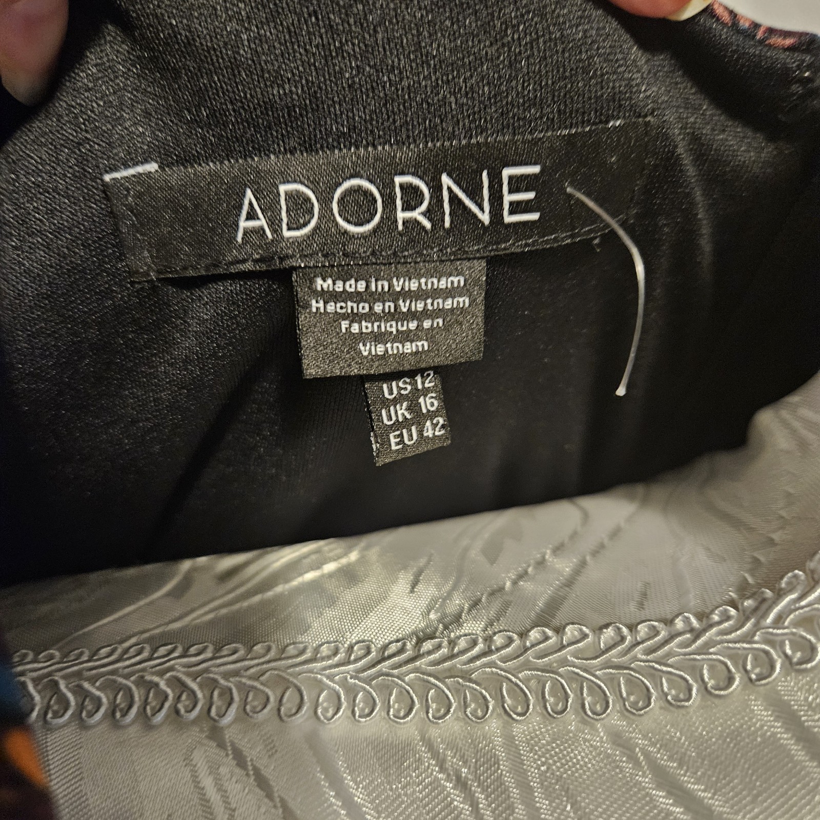 Adorne Sleeveless A-Line Dress, Full Lined, Women’s Size 12