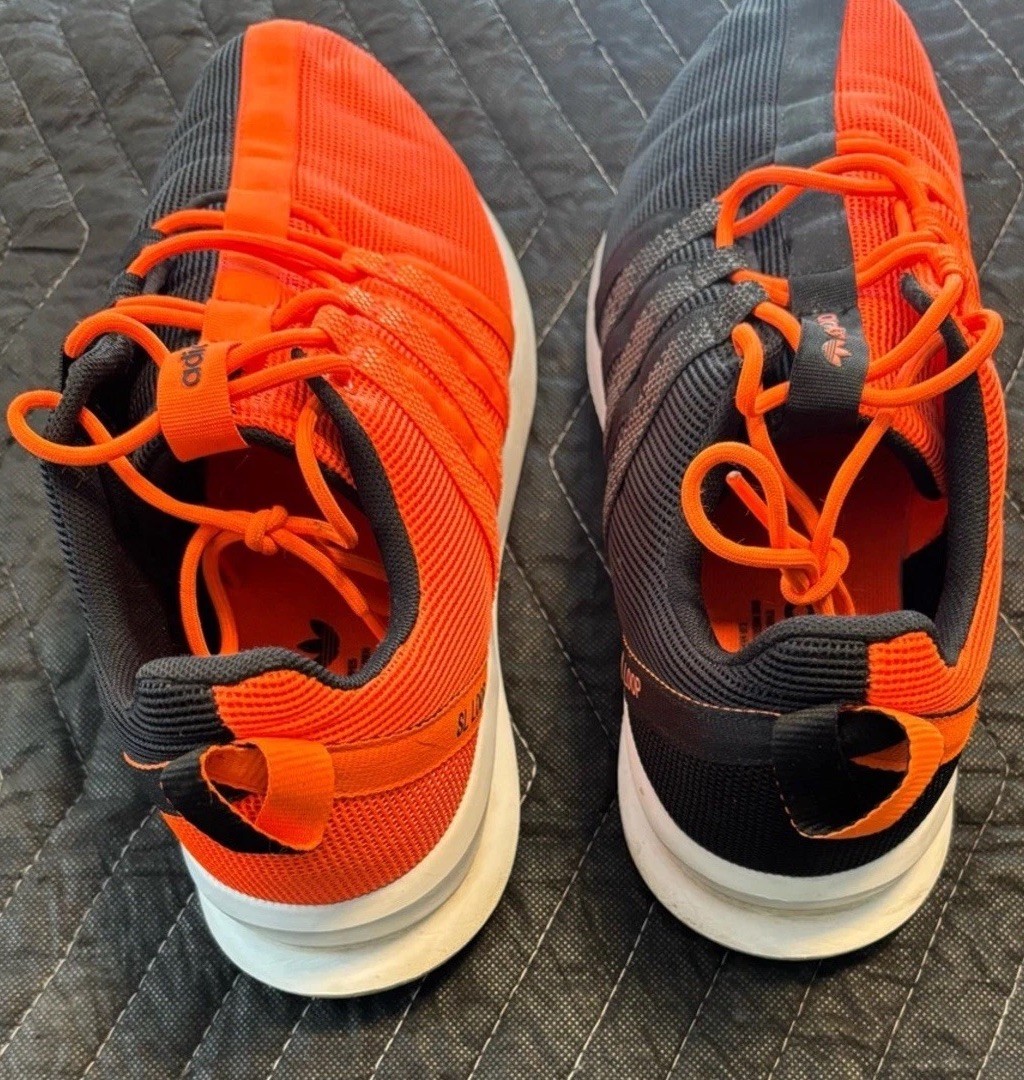 adidas SL Loop Orange Black Men’s Athletic Sneakers Mesh C77008 Size 11.5