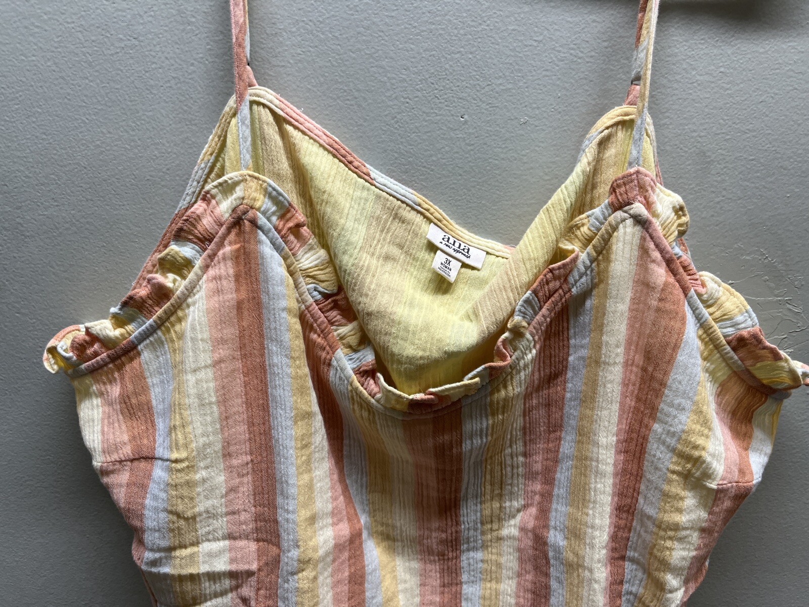 a.n.a A new approach shirt womens plus size 3X sleeveless tank top summer New