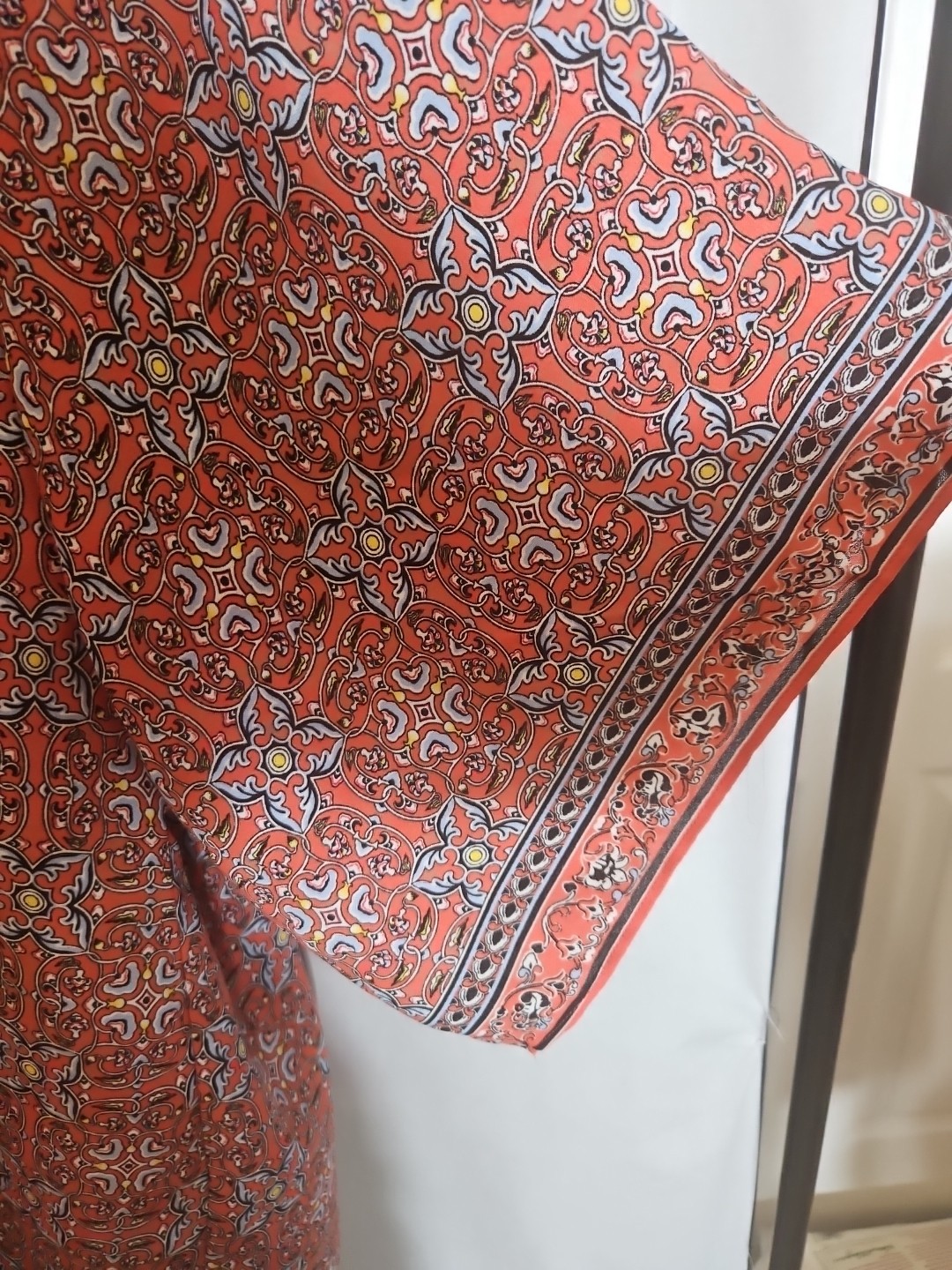 NEW MAX STUDIO Top Women 3X Plus Multicolor Floral S Sleeve Lightweight Blouse