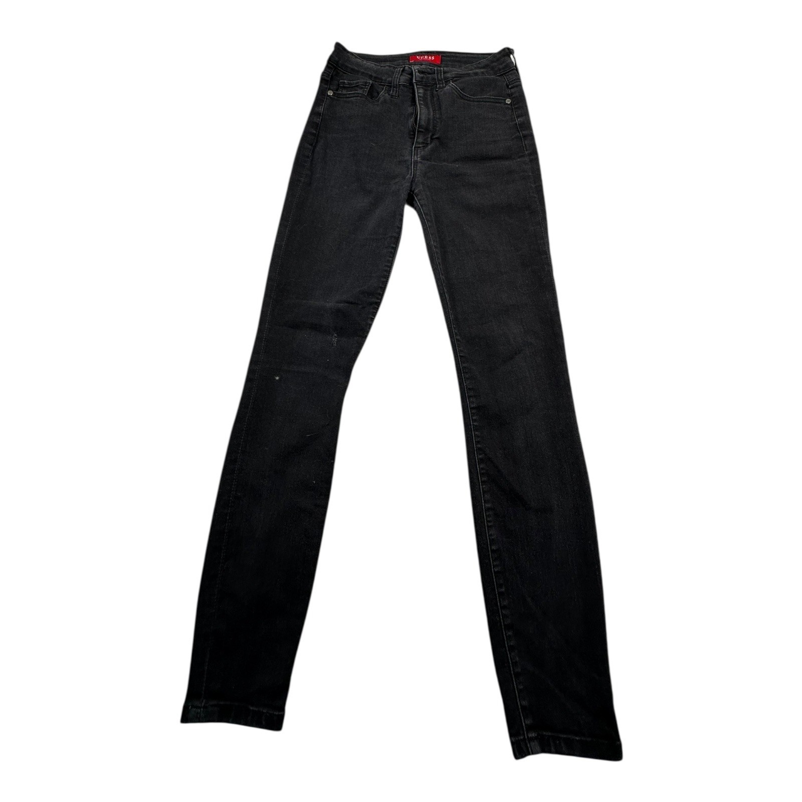 GUESS Women Jeans Black High Rise Skinny Fit Size 26 Casual Style