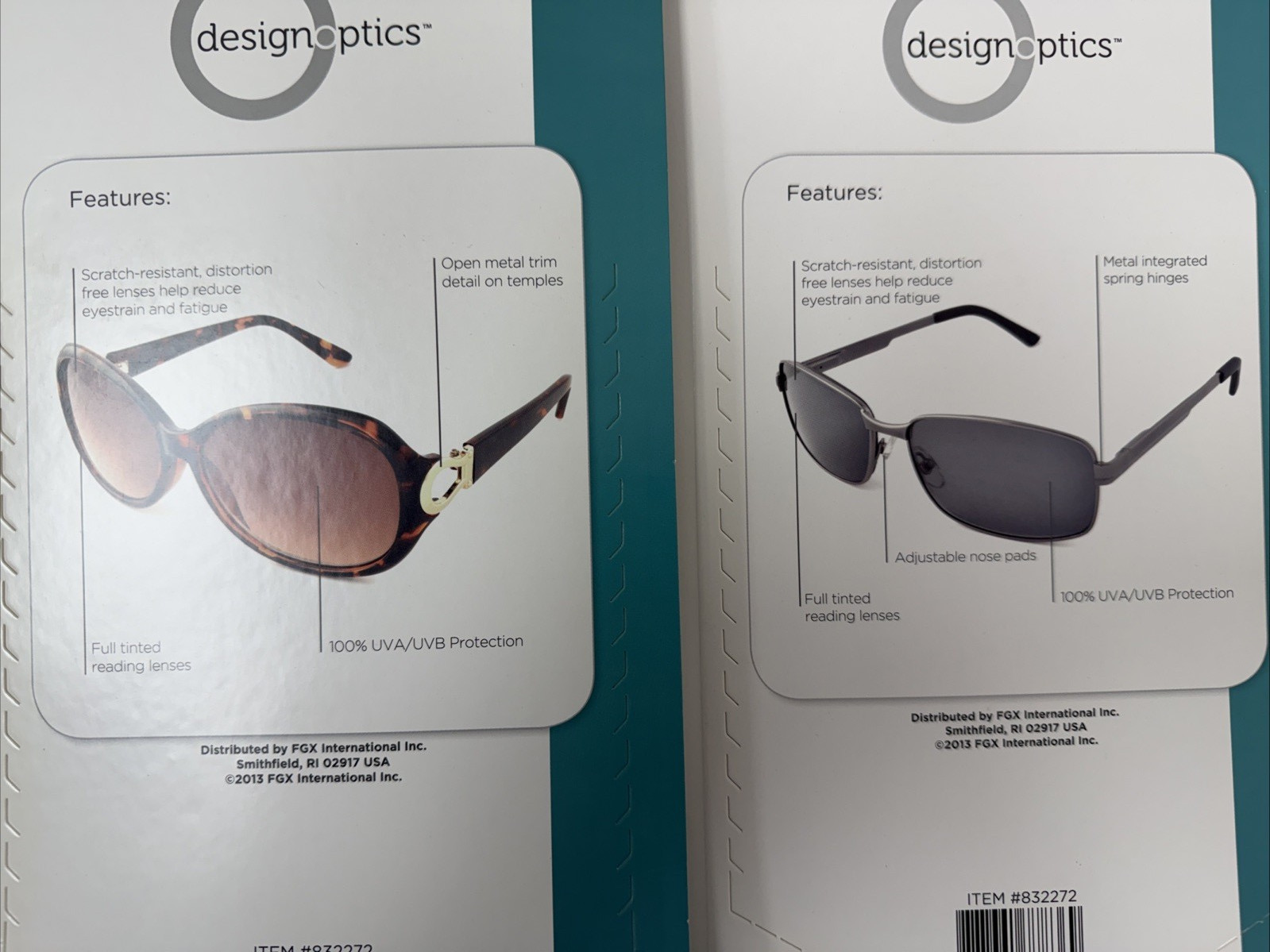 Bundle Of 2 Designoptics Sunreaders Collection +1.75