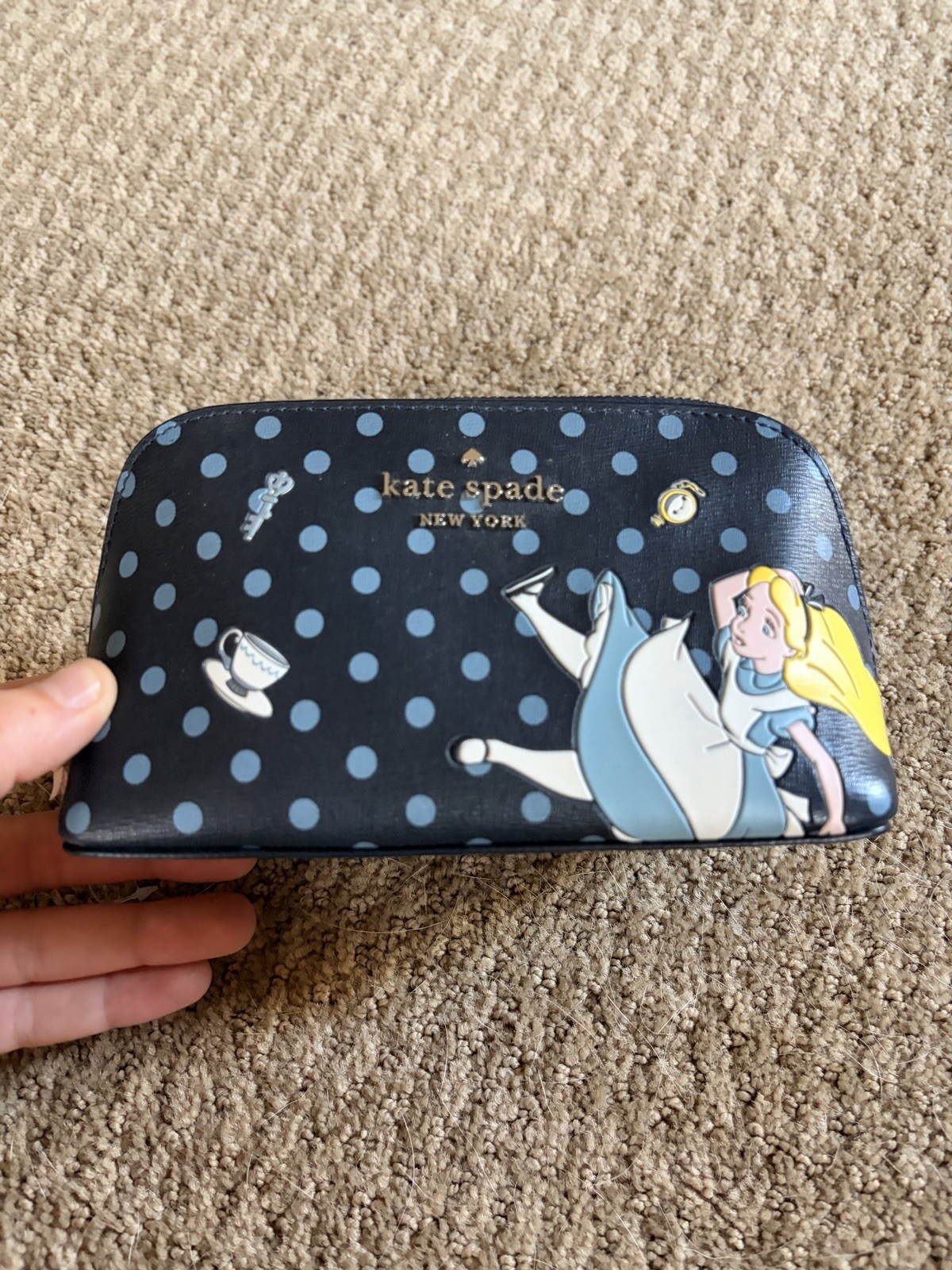 Kate Spade x Disney Alice In Wonderland Limited Edition Cosmetic Bag