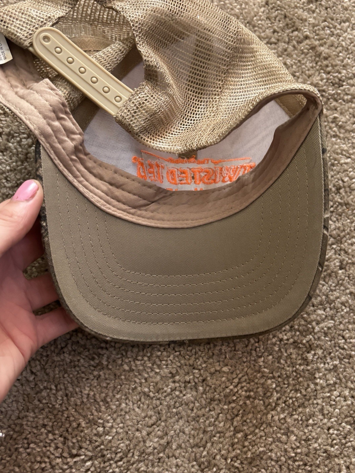 Twisted Tea Camo Trucker Hat Mens One Size Adjustable Mesh Back Multicolor