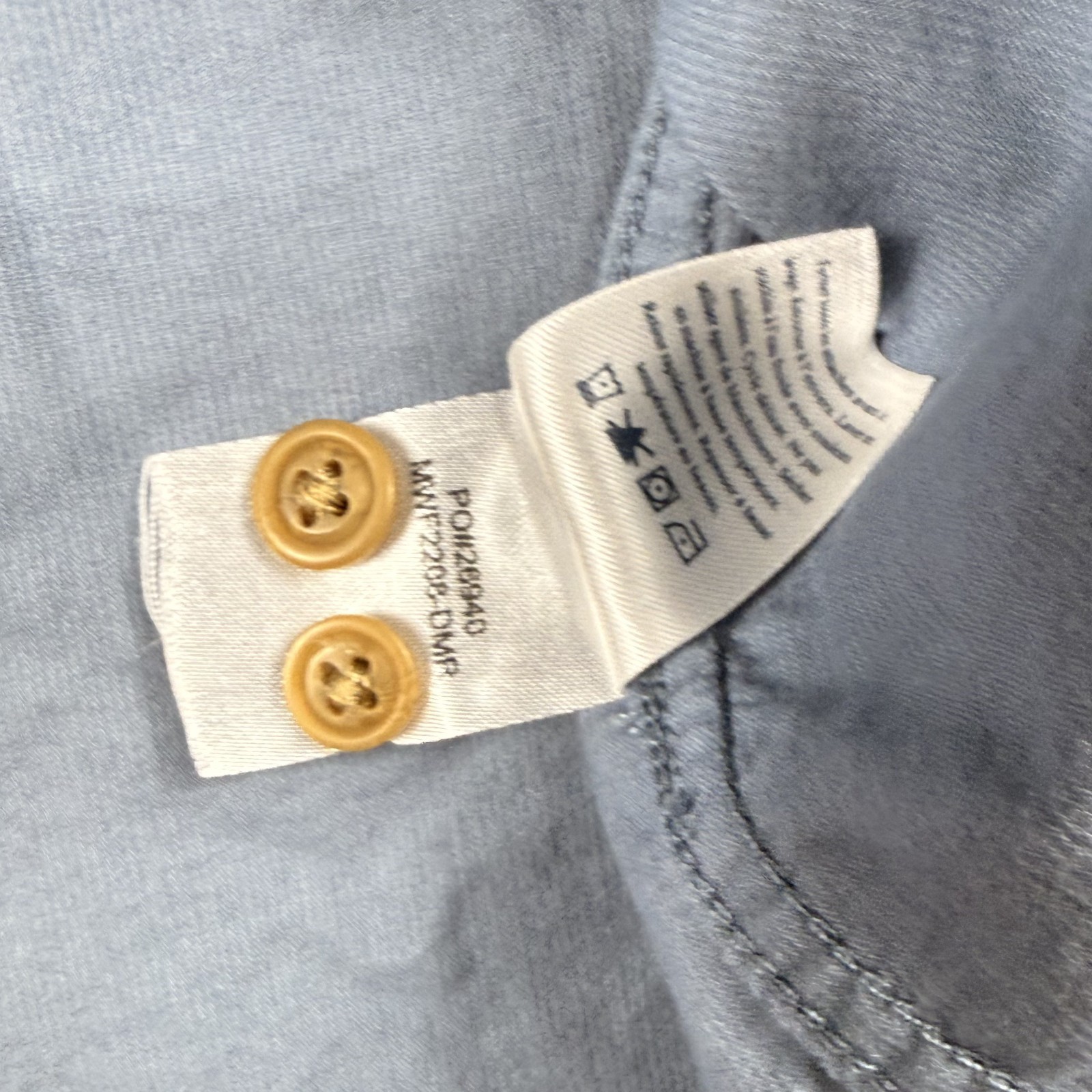 Faherty Shirt Men Large Blue Coruroy Needle Micro Cord Button Outdoor Beach READ