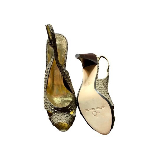 Jessica Bennett Brown Carp Pattern Pumps