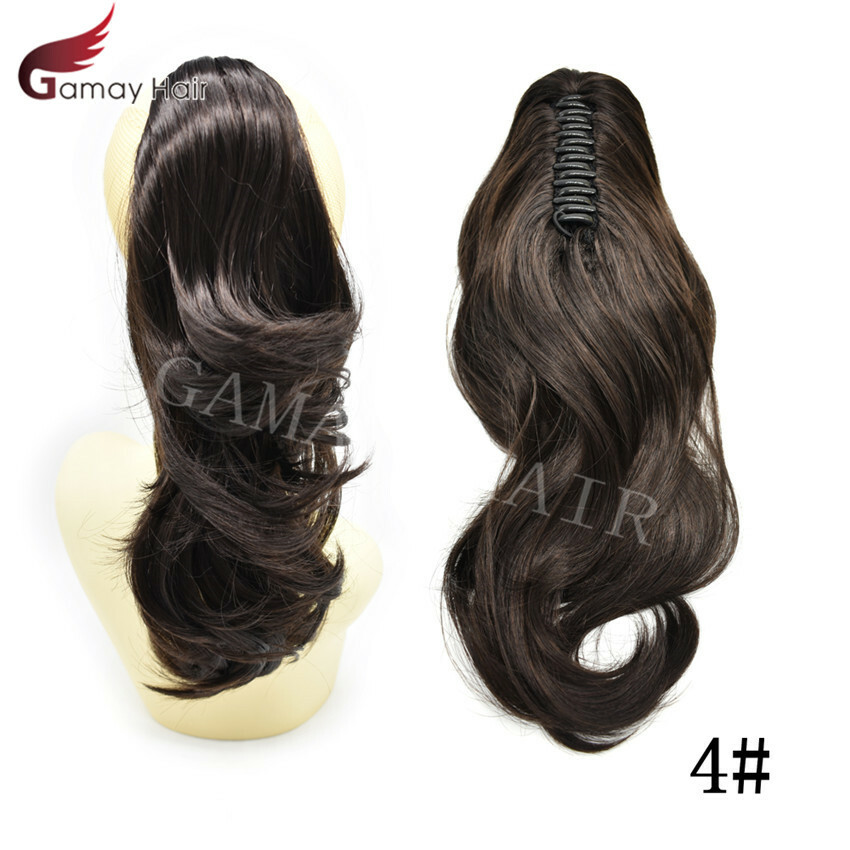 Claw Clip Ponytail Hair Extensions Real As Human Pony Tail Long Wavy Hairpiece