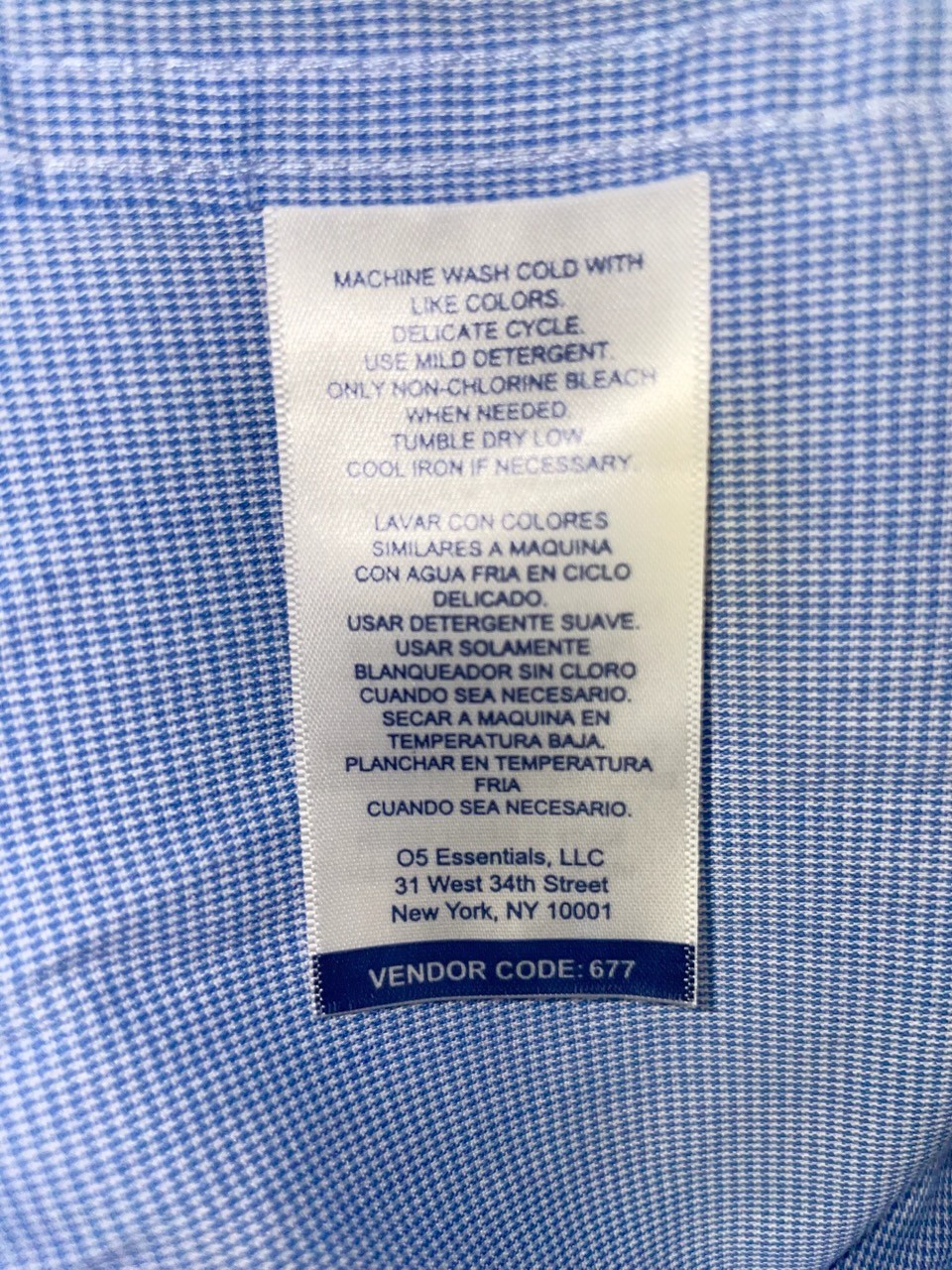 CHAPS RALPH LAUREN Men’s 2XL Button Shirt Lt Blue White Long Sleeve Cotton Blend