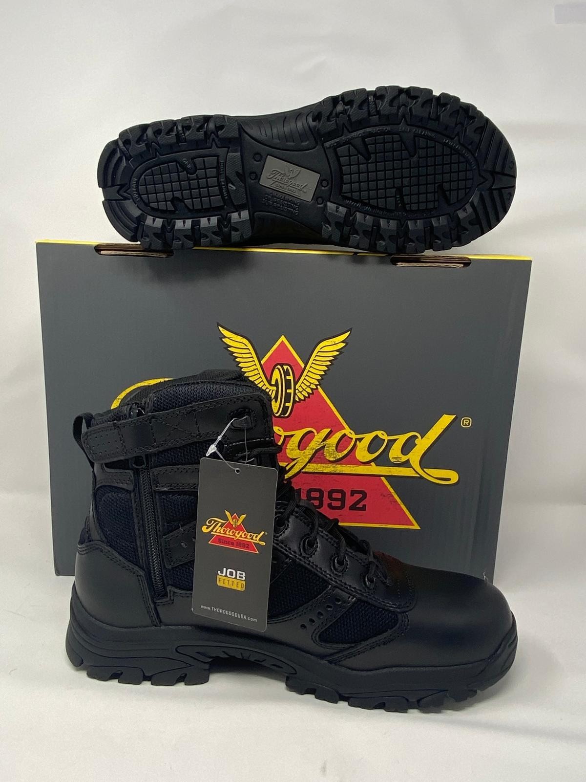 Thorogood 834-6218 Deuce Waterproof 6” Soft Toe, Full Grain Leather, Black