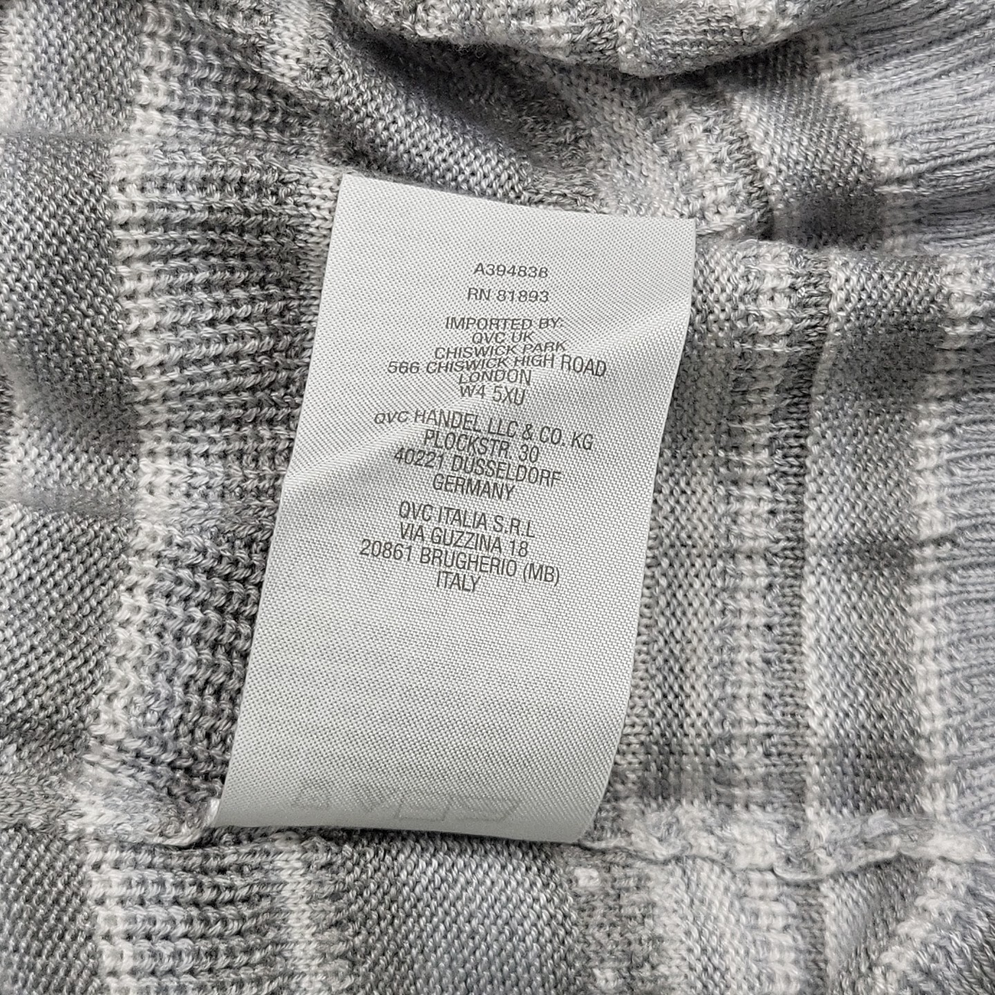 Laurie Felt Variegated Stripe Pullover Sweater Large Sz Gray Modern Casual Top