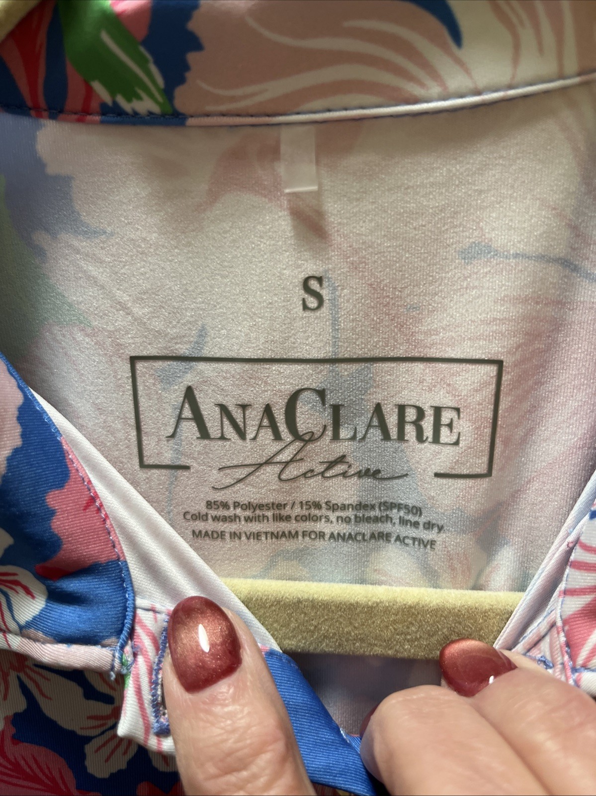 Ana Clare Active Dress Womens S Marin Dress Annie Pink, Blue & Green Small