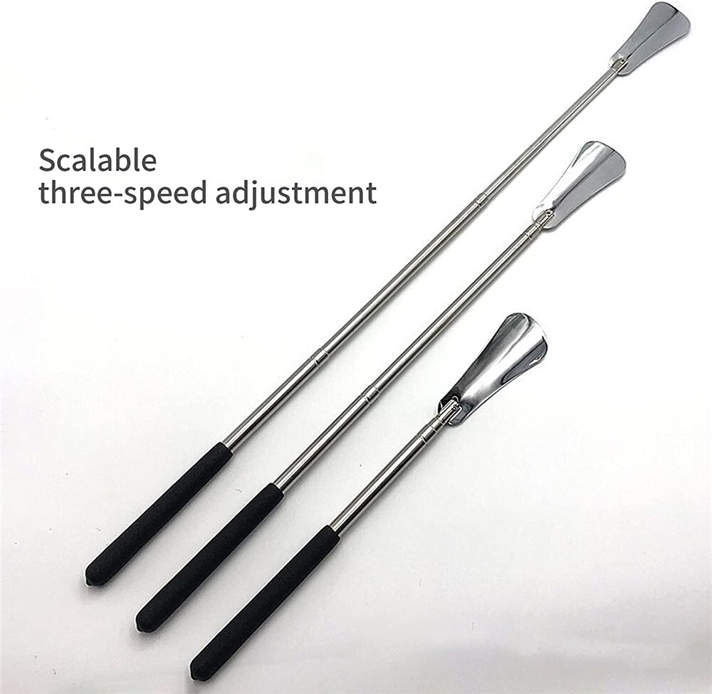 New Extra Long Handle Shoe Horn Stainless Steel 25″ Handled Metal Shoehorn Horns