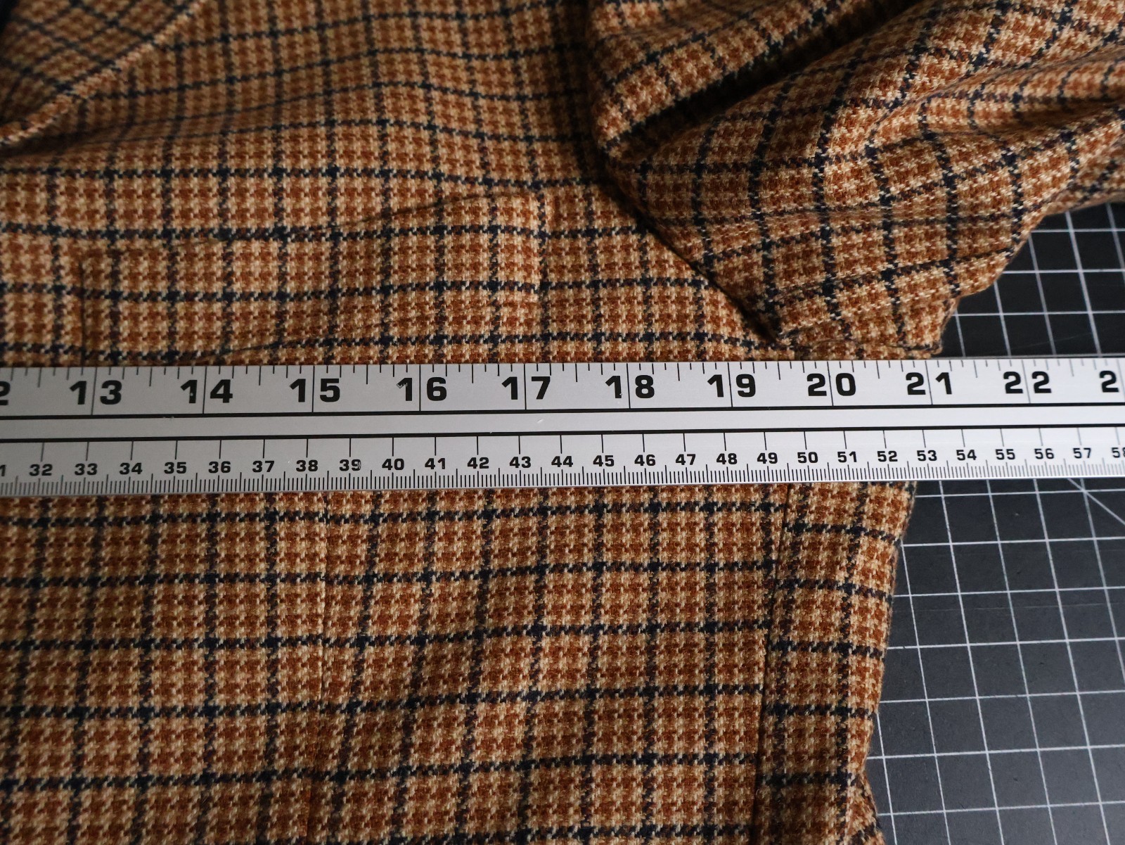 Strellson Cashmere Wool Sport Coat Men’s 40 Brown Houndstooth 3 Button Jacket