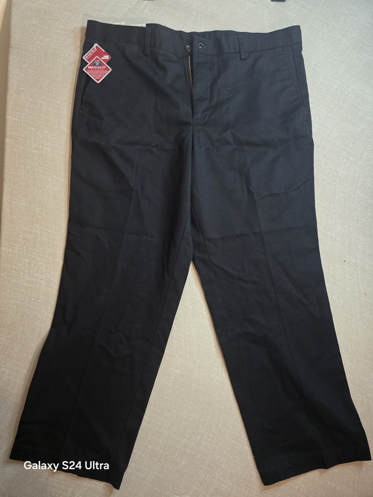 Dockers Mens 40×29 Original Khaki Classic Fit Pleated Pants Navy Blue NEW NWT