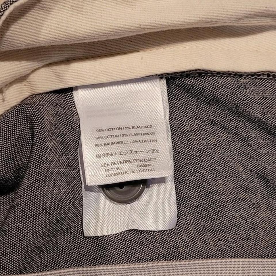 J.Crew 770 Straight Fit Stretch Cotton Pants Men’s 33×34 Gray